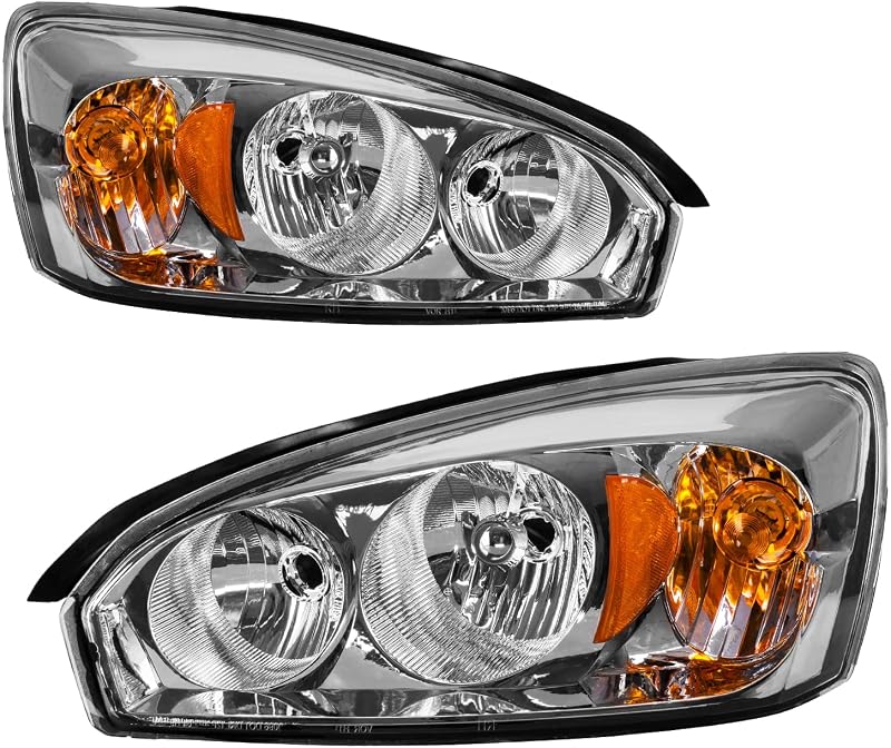Par de faróis dianteiros Torchbeam para Chevrolet Malibu 2004–2007 e Malibu Classic 2008
