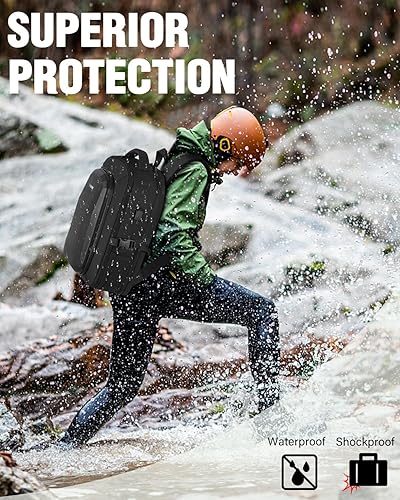 Miniatura 5 de PEKREWS Mini 3  Mini 3 Pro, funda rígida impermeable, portátil, bolsa de viaje grande para dron, mochila compatible con DJI Mini 3 Pro con