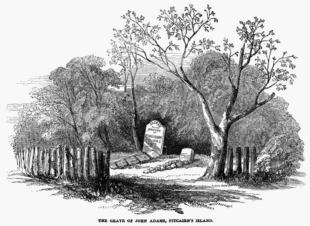 Amazon|ピトケアンアイランド1852年 ジョン・アダムスのナザグレイブエイリアス・アレキサンダー・スミス最後の生き残りミューティナー