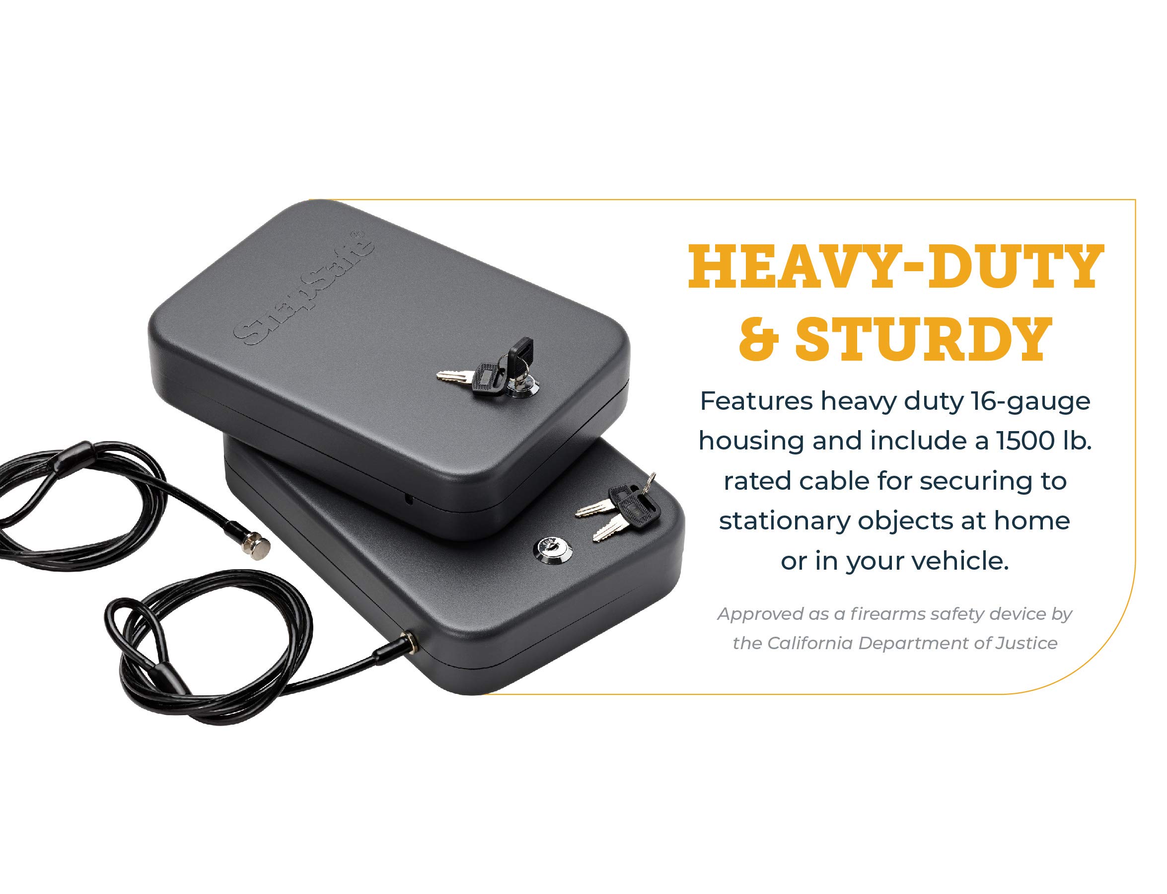 Buy SnapSafe Portable Lock Box for Guns and Valuables, 2 Pack