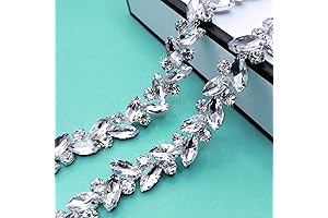 1 Yard Rhinestone Trim: Dazzle Your Creations with Brilliant Sparkles