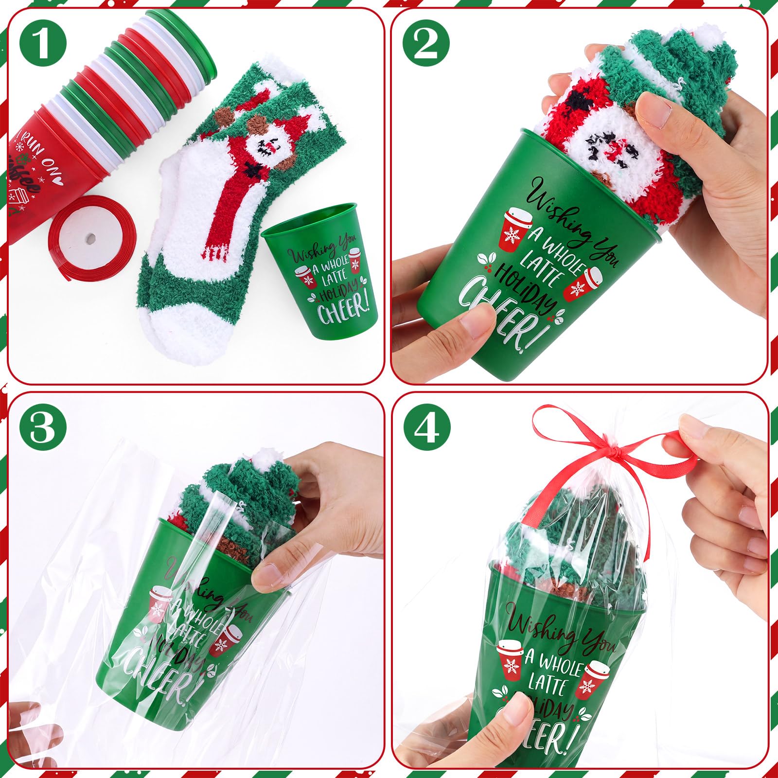Yungyan 24 Sets klassische Weihnachtsgeschenke für Wichteln und Kollegen
