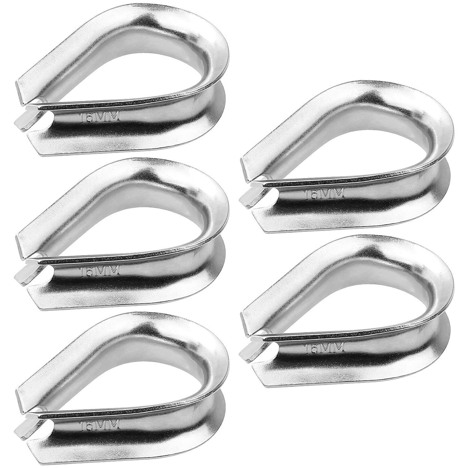 Wire Rope Ringe M12 304 Stainless Thimble 10 Pieces 10 Pcs M12 304 Stainless Steel ...