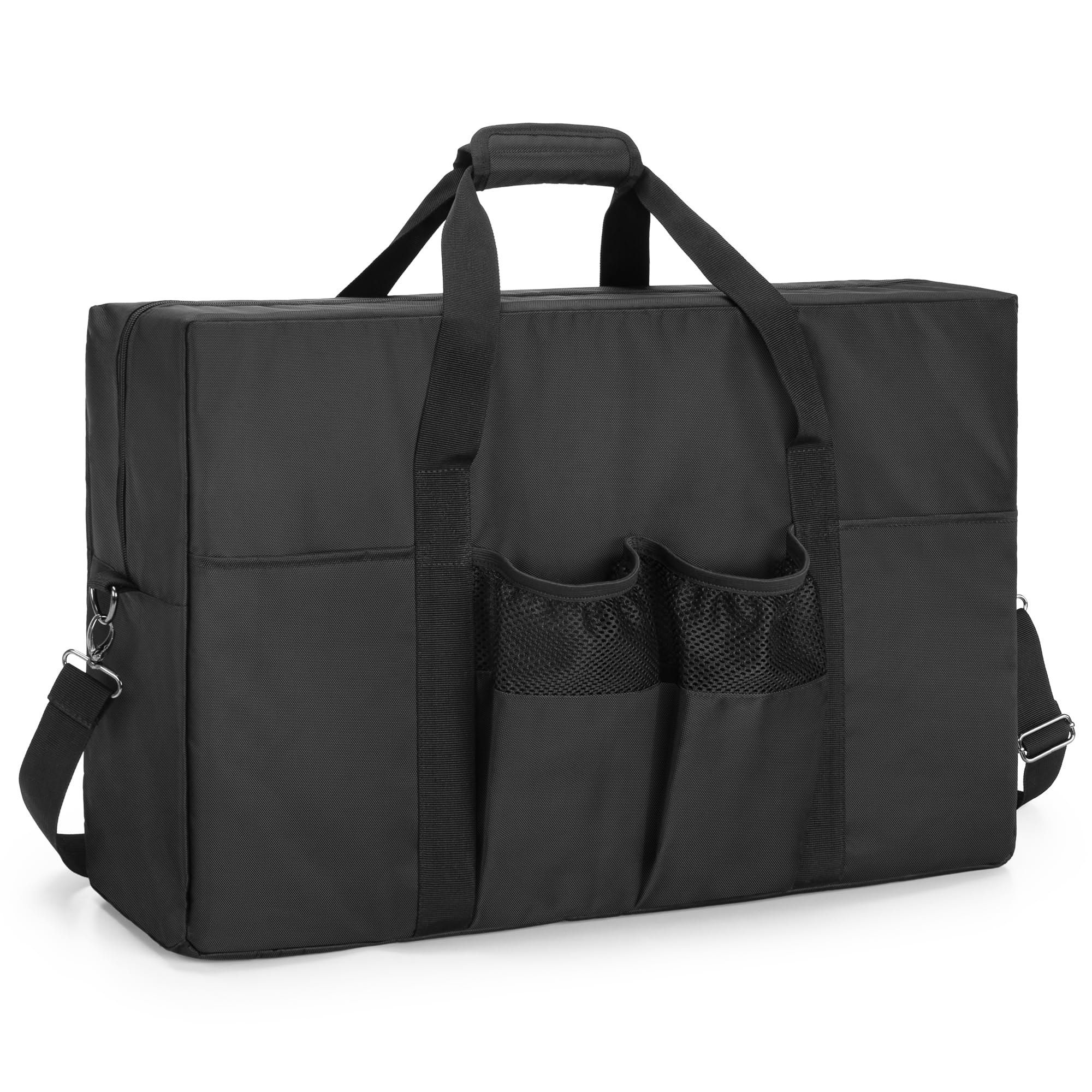 SAMDEW Tragetasche für Campingkocher, Tragbare Trageabdeckung mit Taschen für Grillwerkzeuge, Aufbewahrungstasche für Campingkocher kompatibel mit Coleman-Gas-Campingkocher, nur Tasche
