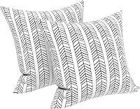 Vista 156 de LVTXIII - Juego de fundas para cojines de sofá, patio o sillón de exteriores, cuadradas y decorativas, 2 unidades de 16" x 16", sin relleno