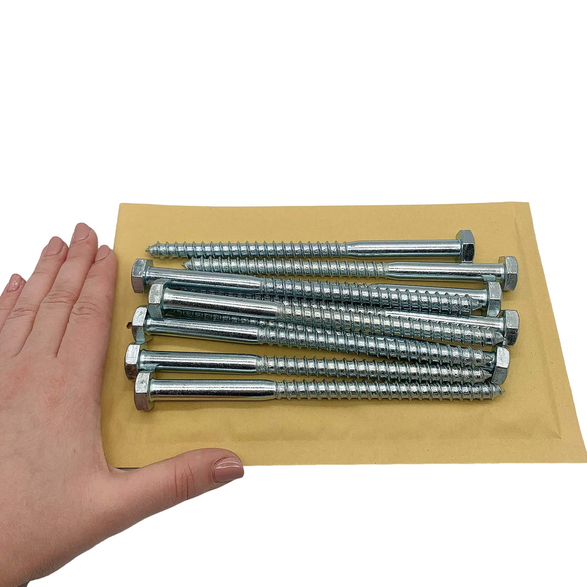 Viti A Testa Esagonale M10 X 70mm - Confezione Da 10 In Acciaio Zincato, Per Legno E Metallo - Foto 9