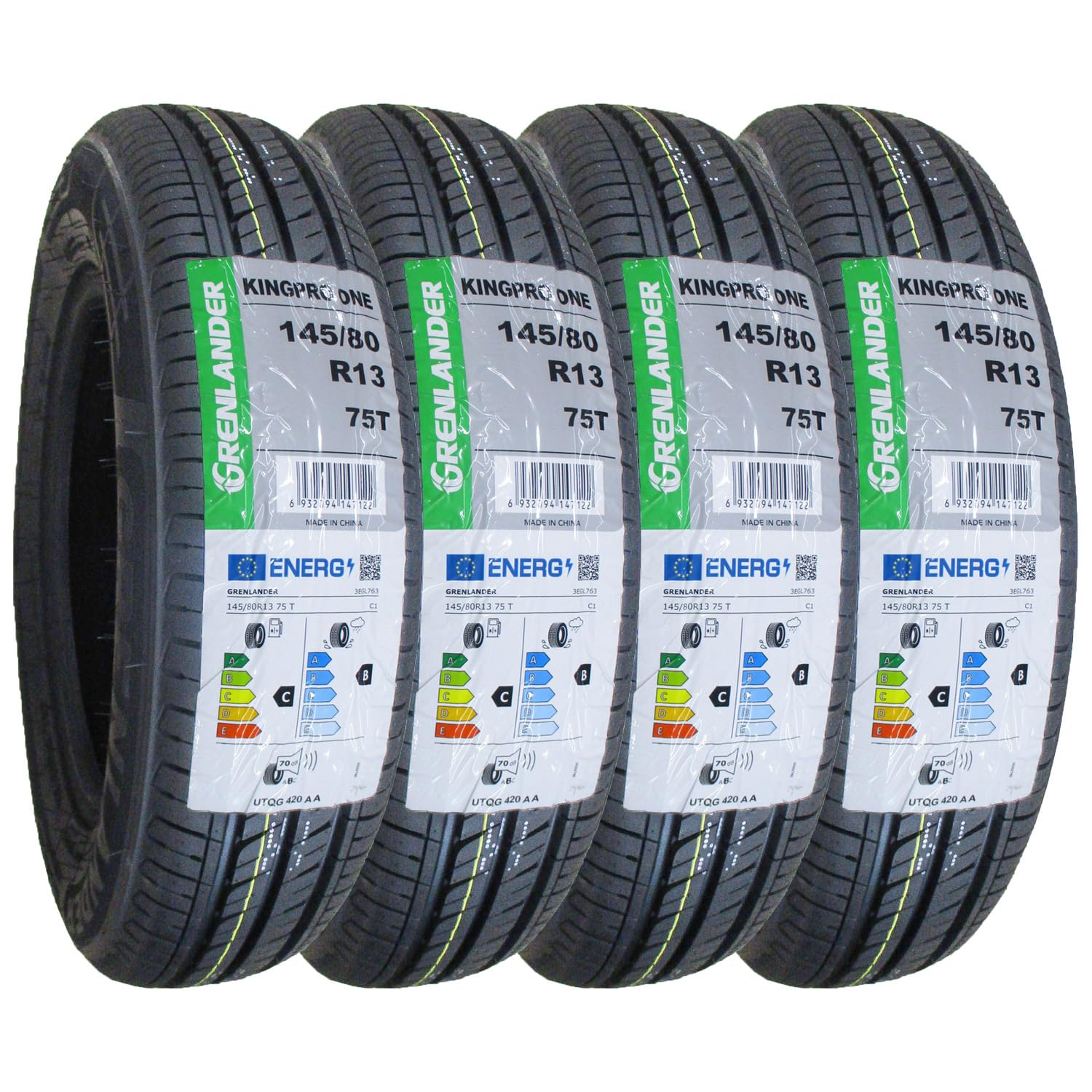 GRENLANDER(グリンランダー) サマータイヤ KINGPRO ONE 145/80R13 75T 4本セット