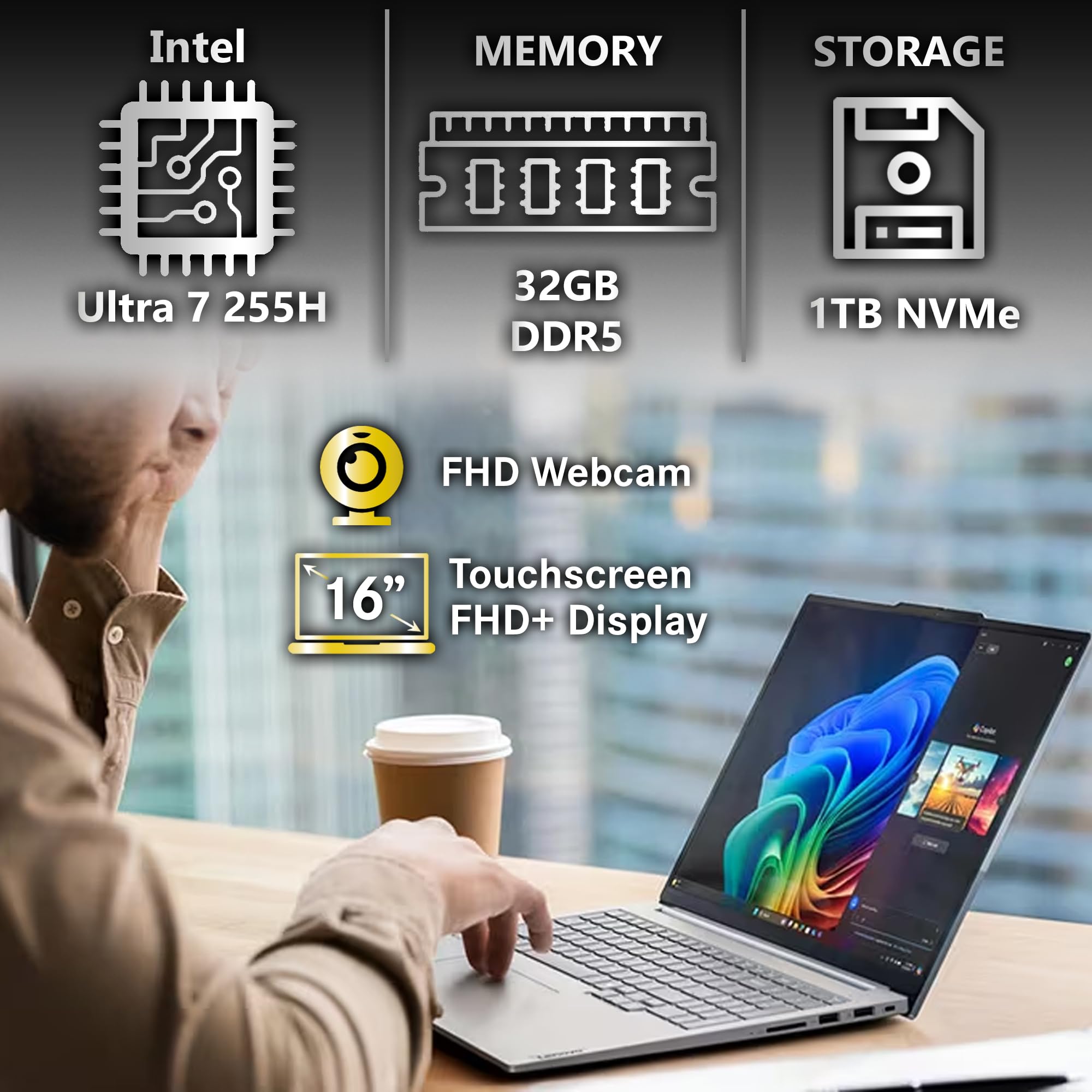 Windowsノート本体 LenovoThinkBook R78845H 32G DDR5 1T NVMe Amazon.com: Lenovo ThinkBook 16 Gen 8 AI Business Laptop, 16