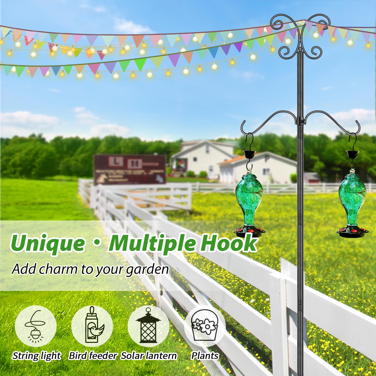 Bird Feeder Pole Stand Squirrel Proof - Image 3