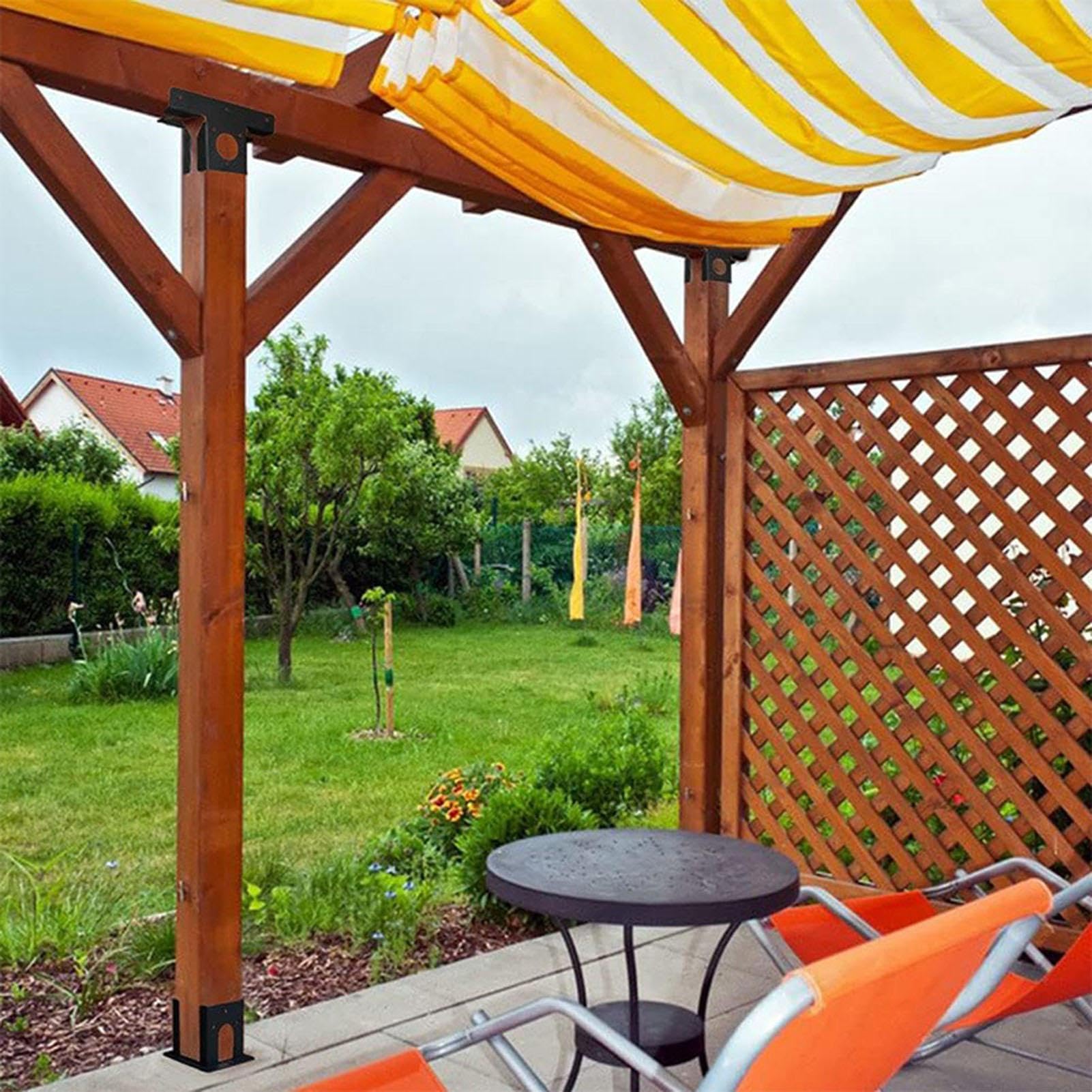 Staffe angolari per pergola resistenti, estensioni a 3 vie, kit per gazebo