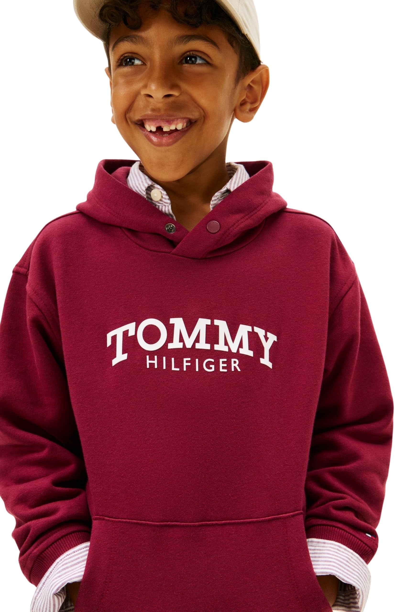 Tommy Hilfiger Bluza z kapturem Chłopcy Monotype Print Hoodie Kb0kb10028