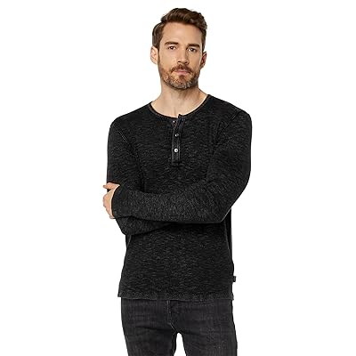 John Varvatos MEMPHIS WAFFLE HENLEY Men