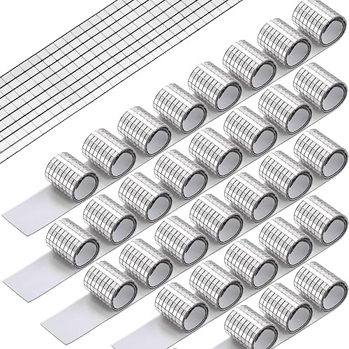 23040 azulejos de mosaico autoadhesivos pequeños cuadrados de discoteca azulejos de espejo de vidrio, azulejos de bola de discoteca brillantes,