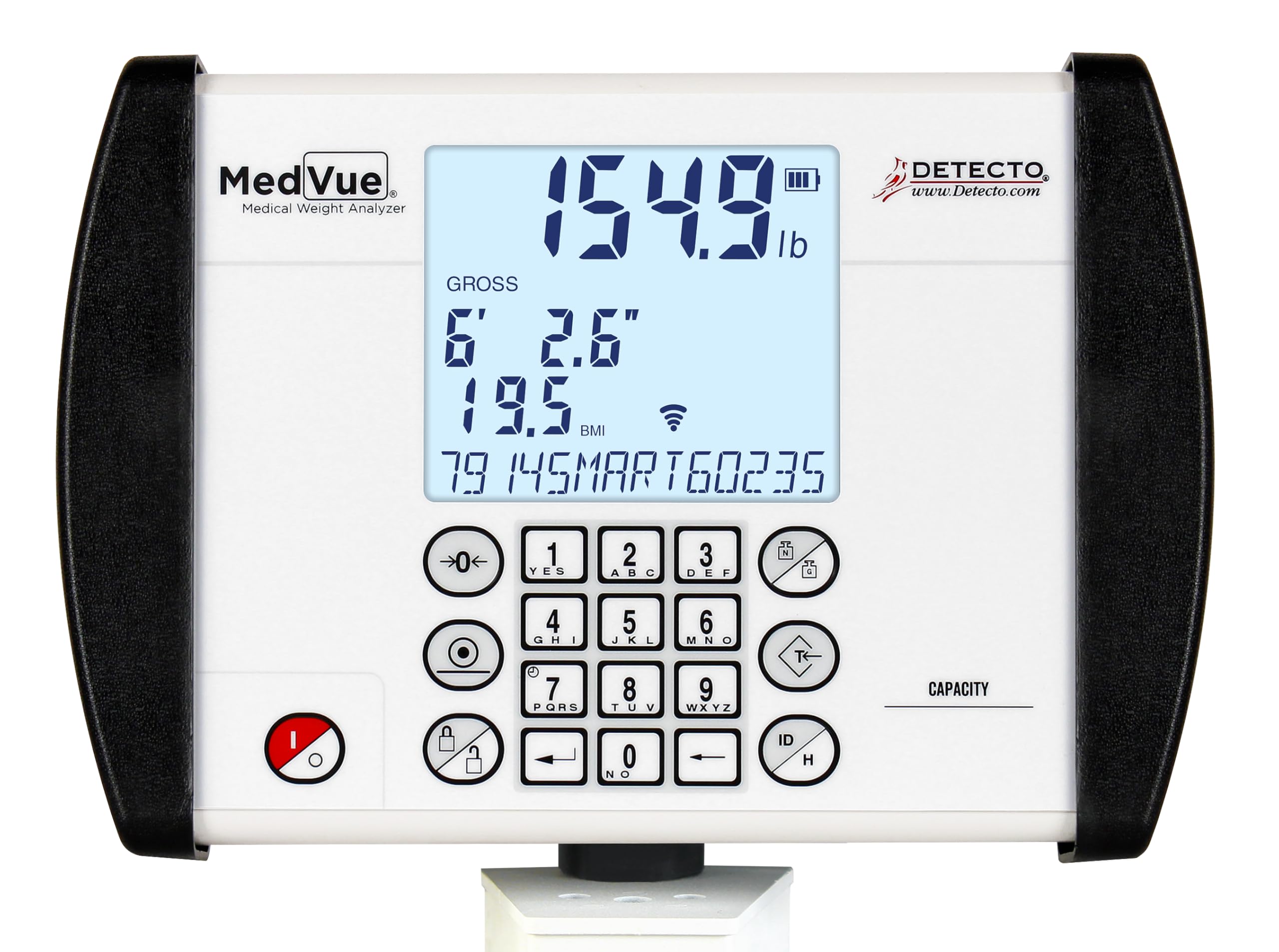 Detecto, MV1C, Weight Indicator, Digital, Healthcare Scales, Bluetooth, WiFi