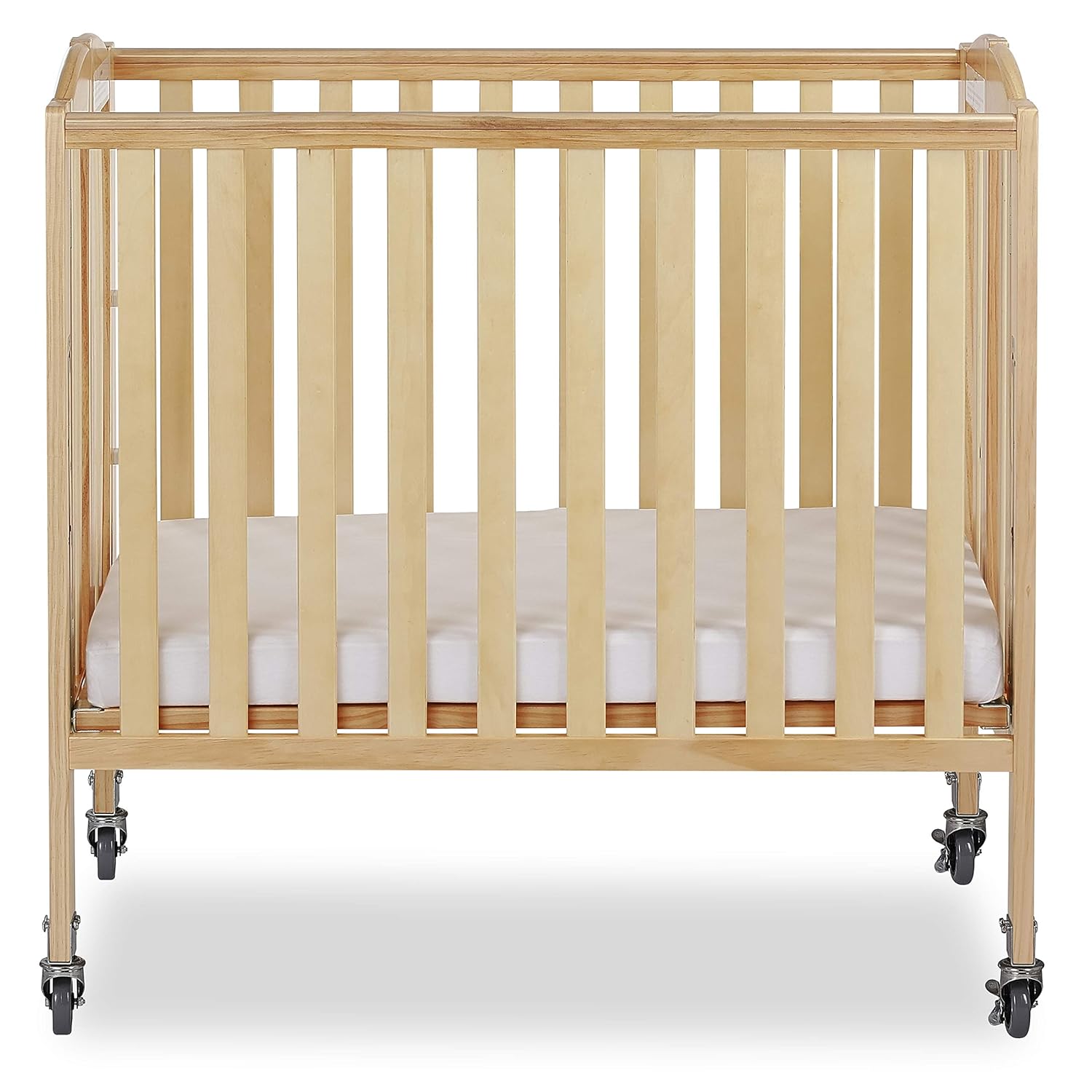 Dream On Me 3in1 Folding Portable Crib, Natural, Large
