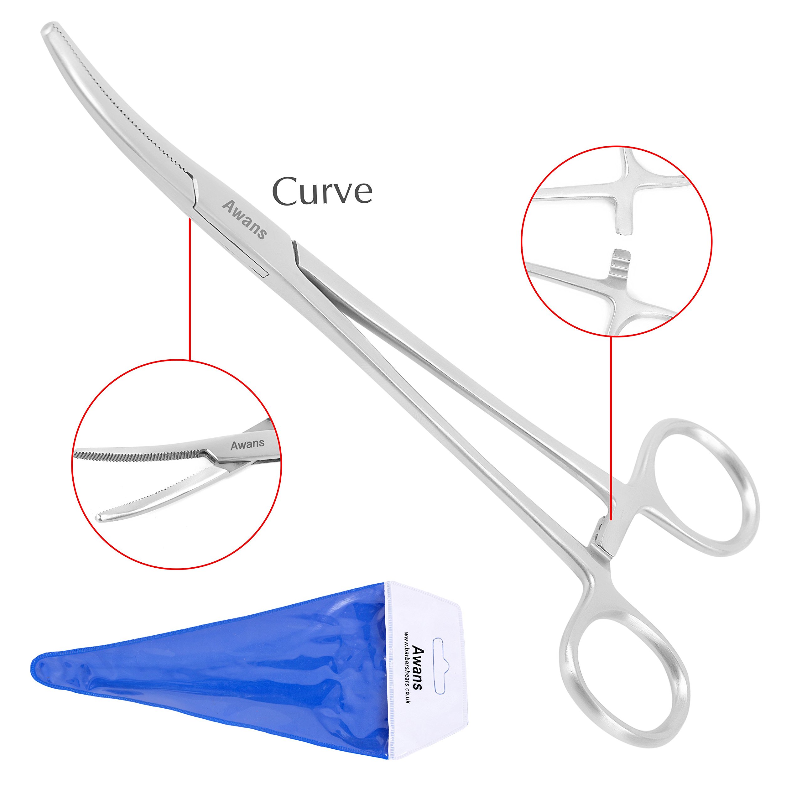 Fishing Tool Straight and Curved, Sea Carp Pike, Insect, Reptile, Fish Aquarium Handling, Fishing Bait Tool (Size: 12" / Type: Curved) - Image 3