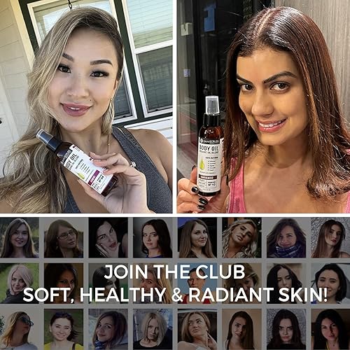 Miniatura 5 de pureSCRUBS Aceite corporal ultra hidratante para piel seca masaje cutículas y más mezcla orgánica de jojoba argán coco almendras dulces y aguacate