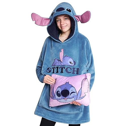 Disney Stitch Girls Teenagers Fleece Hoodie - Hoodie Blanket 2
