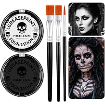 Black White Face Body Paint Set, Oil-Based Face Body Paint Palette