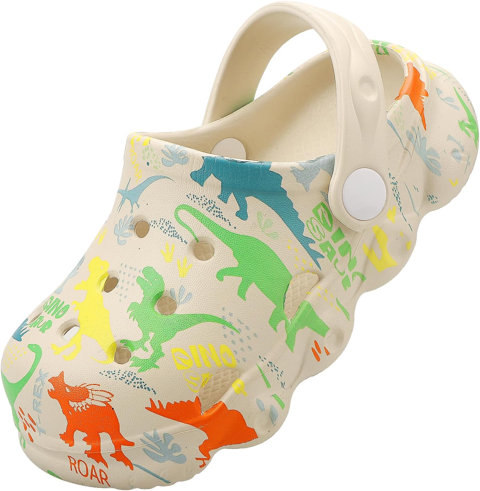 Toddler Clogs Boys Girls Kids Dinosaur Garden Shoes Slip on Sandals Slides Water Summer Shoes for Outdoor Beach Pool