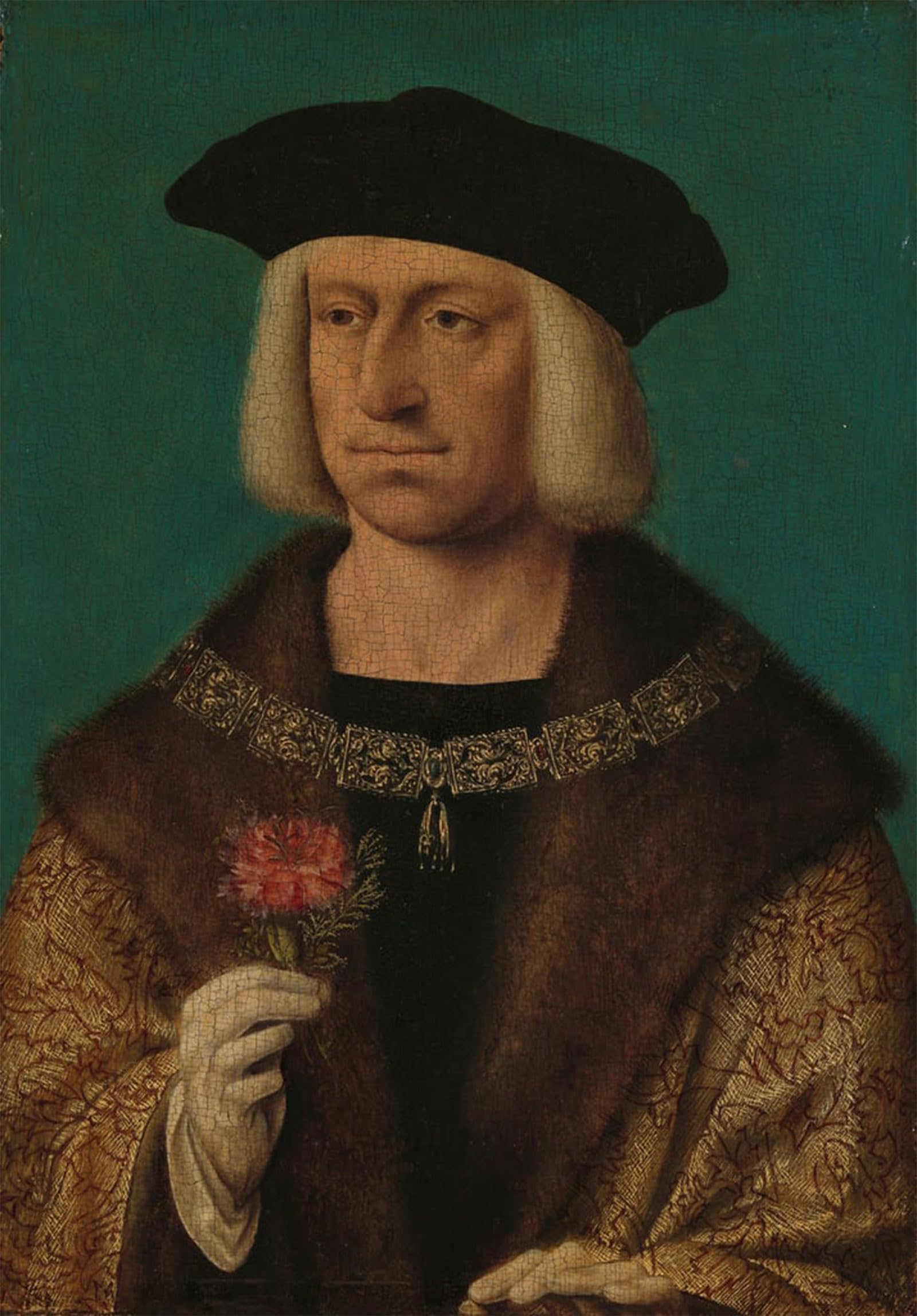 SERENDIPITP Vintage Picture Print on Canvas Wall Art Poster Portrait of Maximilian I by Joos Van Cleve Artwork Print Poster for Wall Decor 60x90cm