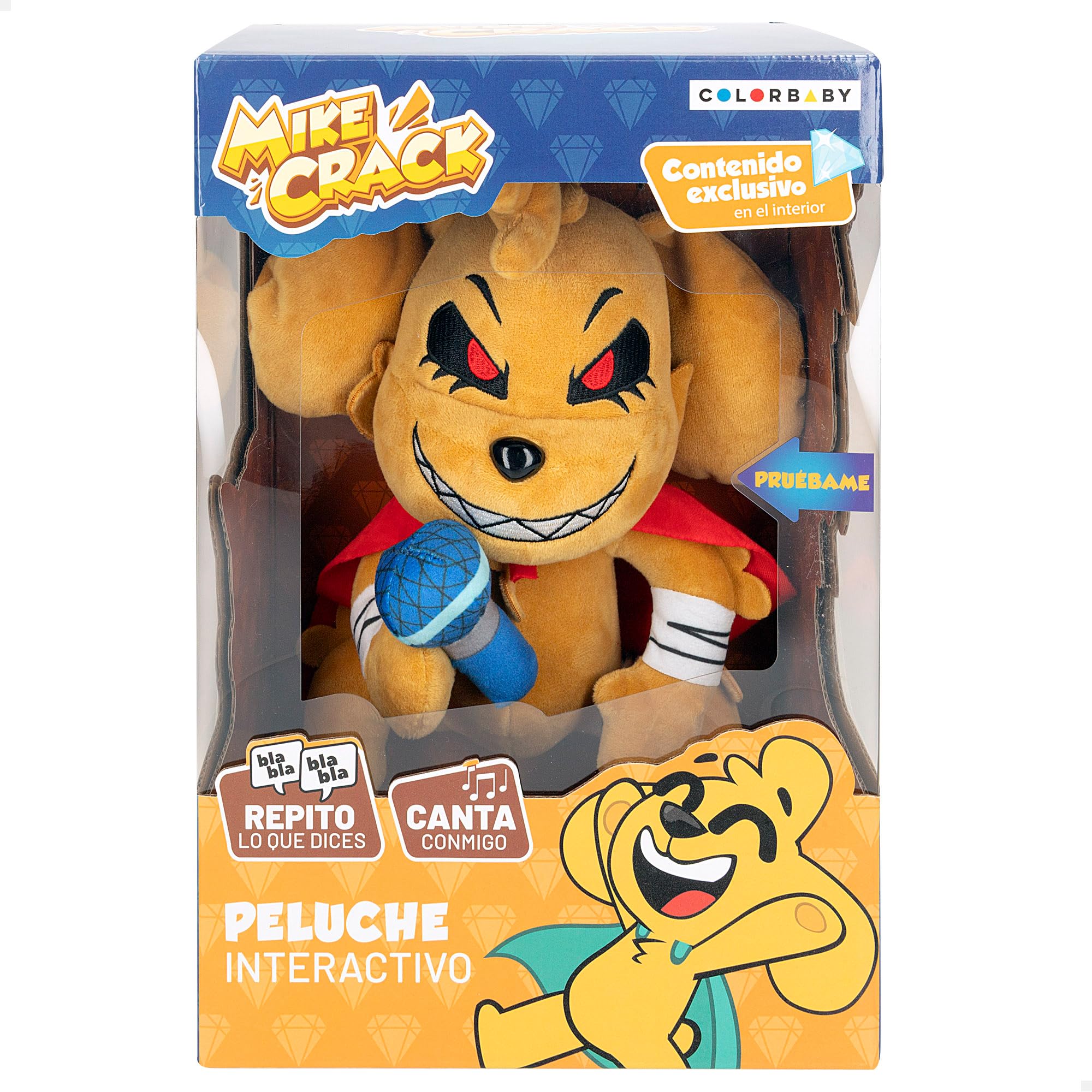 ColorBaby Mikecrack, Peluche Interactivo, Perro Mike, con música, Grabación y reproducción de Voz & Mikecrack, Peluche Interactivo, Perro Mike.Exe, con música