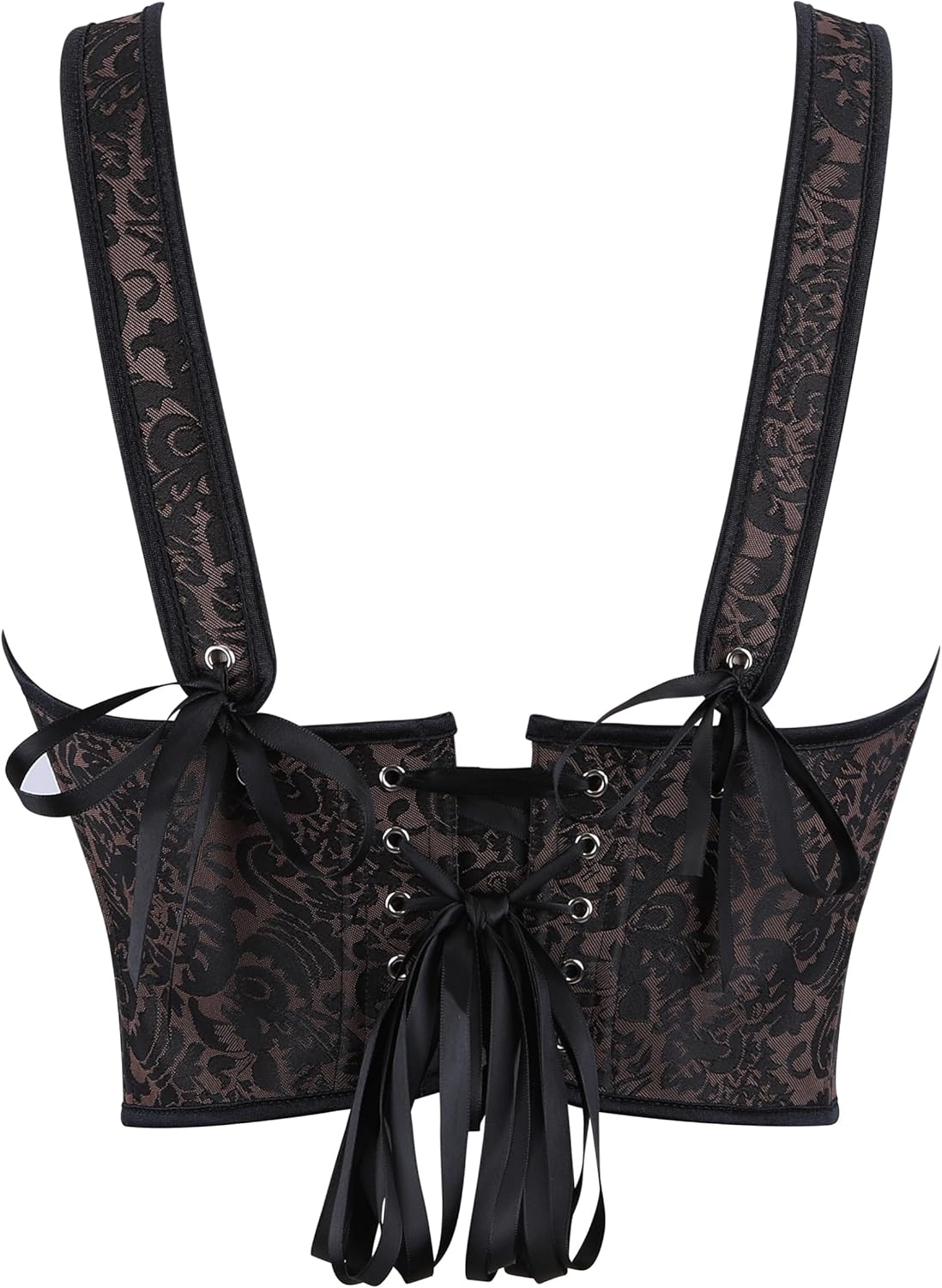 Renaissance-Lace-Up-Tank Bustier-Corset-Tops for Women - Vintage Sleeveless Square-Neck Vest Corset Sexy Clubwear - Image 6