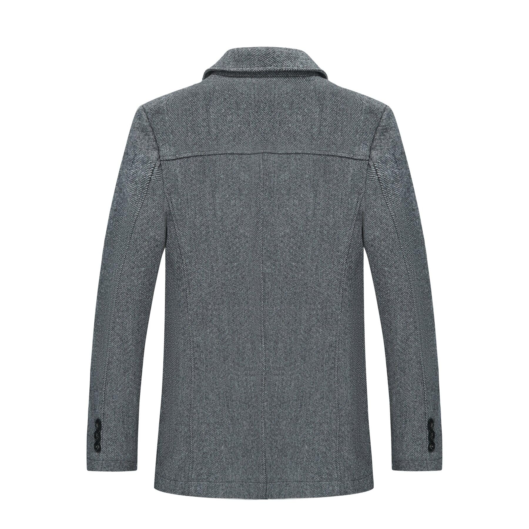 Allthemen Abrigo para Hombre Chaqueta Larga Slim Fit Abrigo De Lana De Invierno Abrigo De Transición Grueso para Hombre