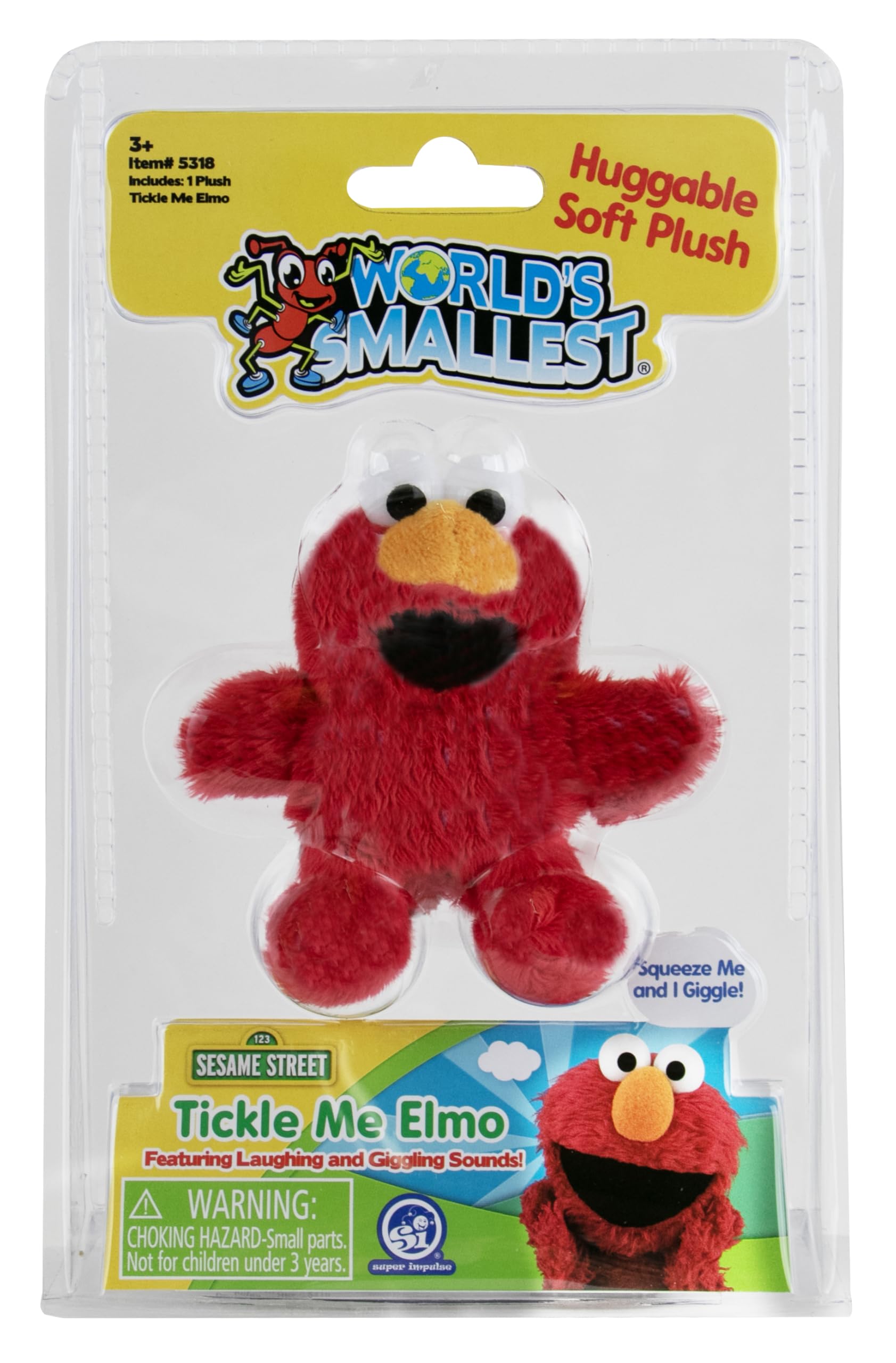 Amazon.com: World Smallest Tickle Me Elmo Plush Toy (1 pc