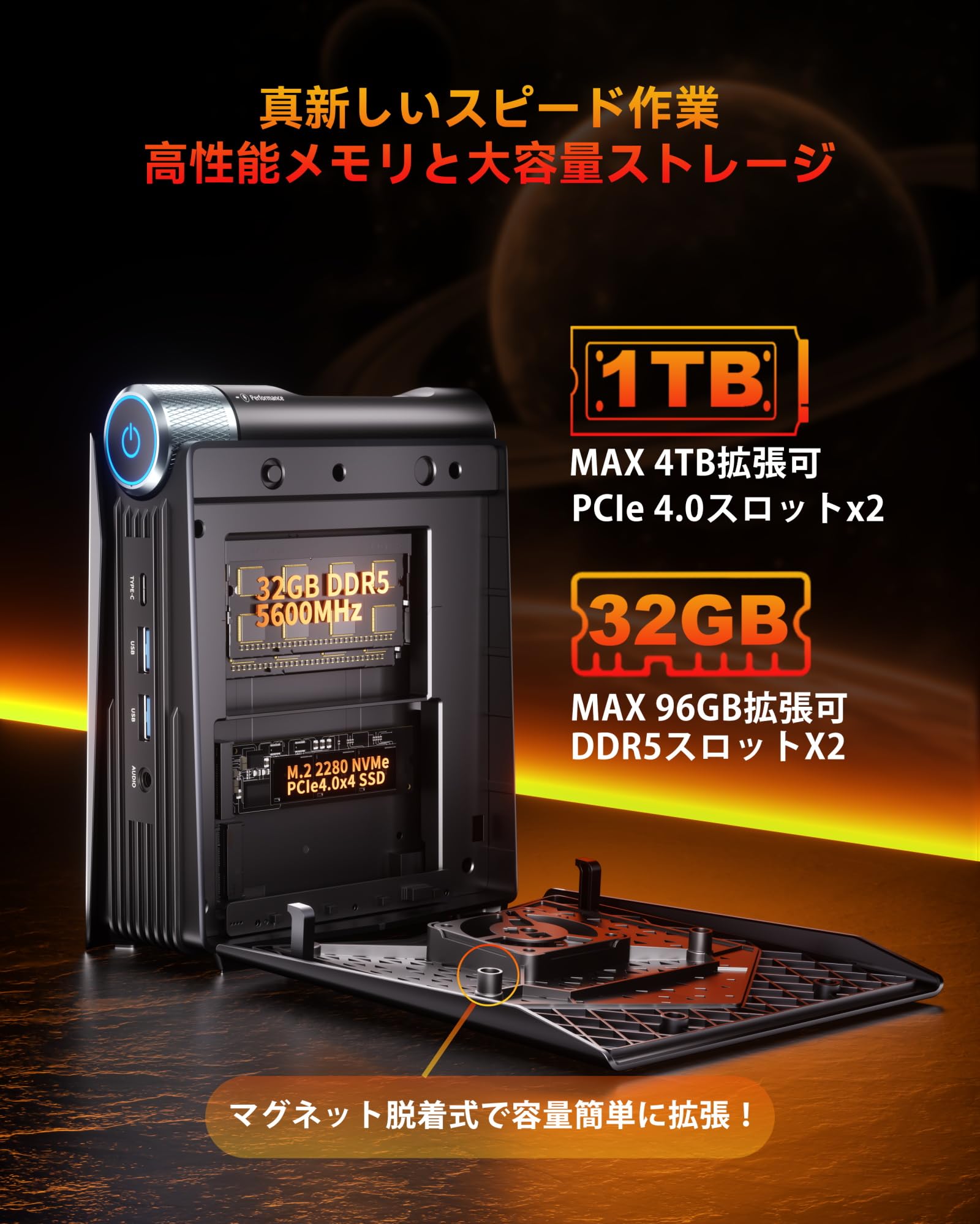 ぺんぺん　小型デスクトップ型パソコン 楽天市場】 |レノボ・ショッピング |狭い机でも縦置き／横置きどちらも