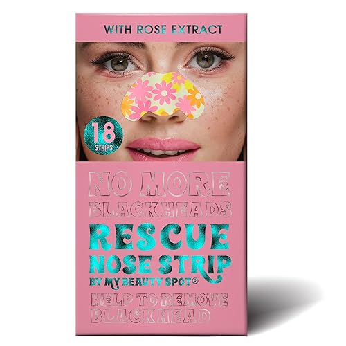 Miniatura 1 de My Beauty Spot Tiras de nariz para puntos negros, 18 unidades, tiras de poros de nariz, removedor de puntos negros para cara en divertidos diseños