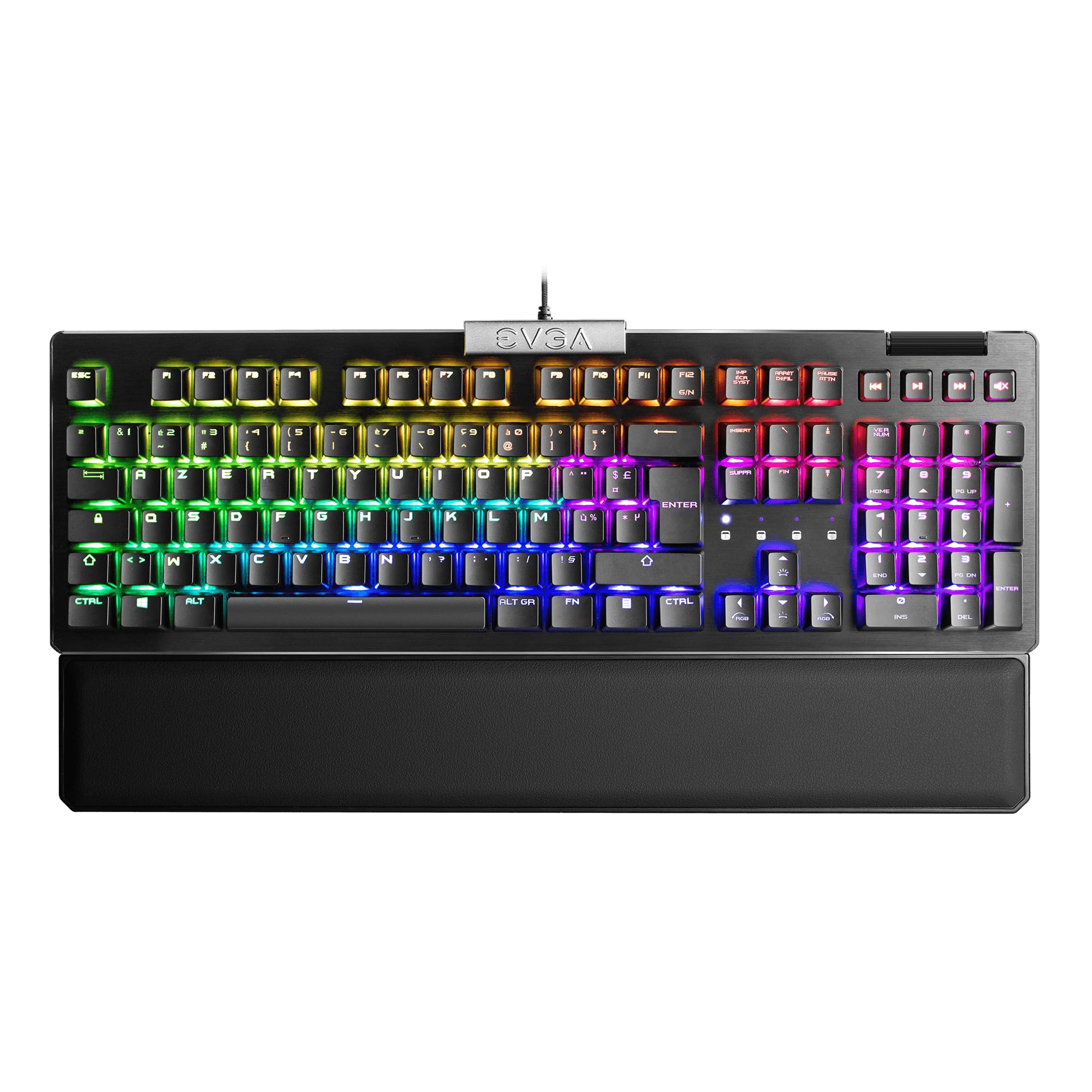 EVGA Z15 RGB-Gaming-Tastatur, RGB-Hintergrundbeleuchtung, Hot-Swap-fähige, mechanische Kailh-Speed-Switches (linear)