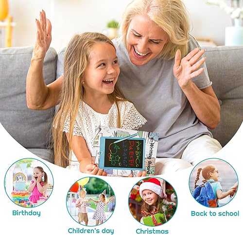 Miniatura 4 de NECHOUZHLI Tableta de escritura LCD para niños, tableta de dibujo electrónica borrable, tablero de graffiti Coloful infantil de 10 pulgadas,