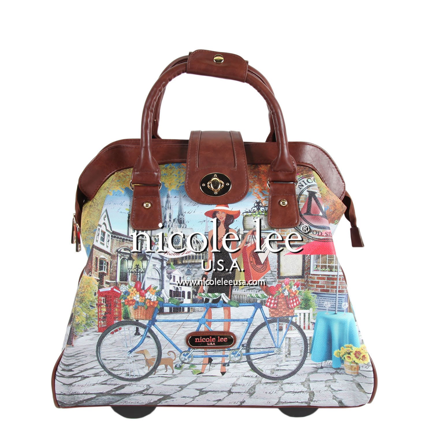 Rolling Tote Bag Nicole Brand Purses Nicole Lee Luggage Wholesale 2025 - Main Image