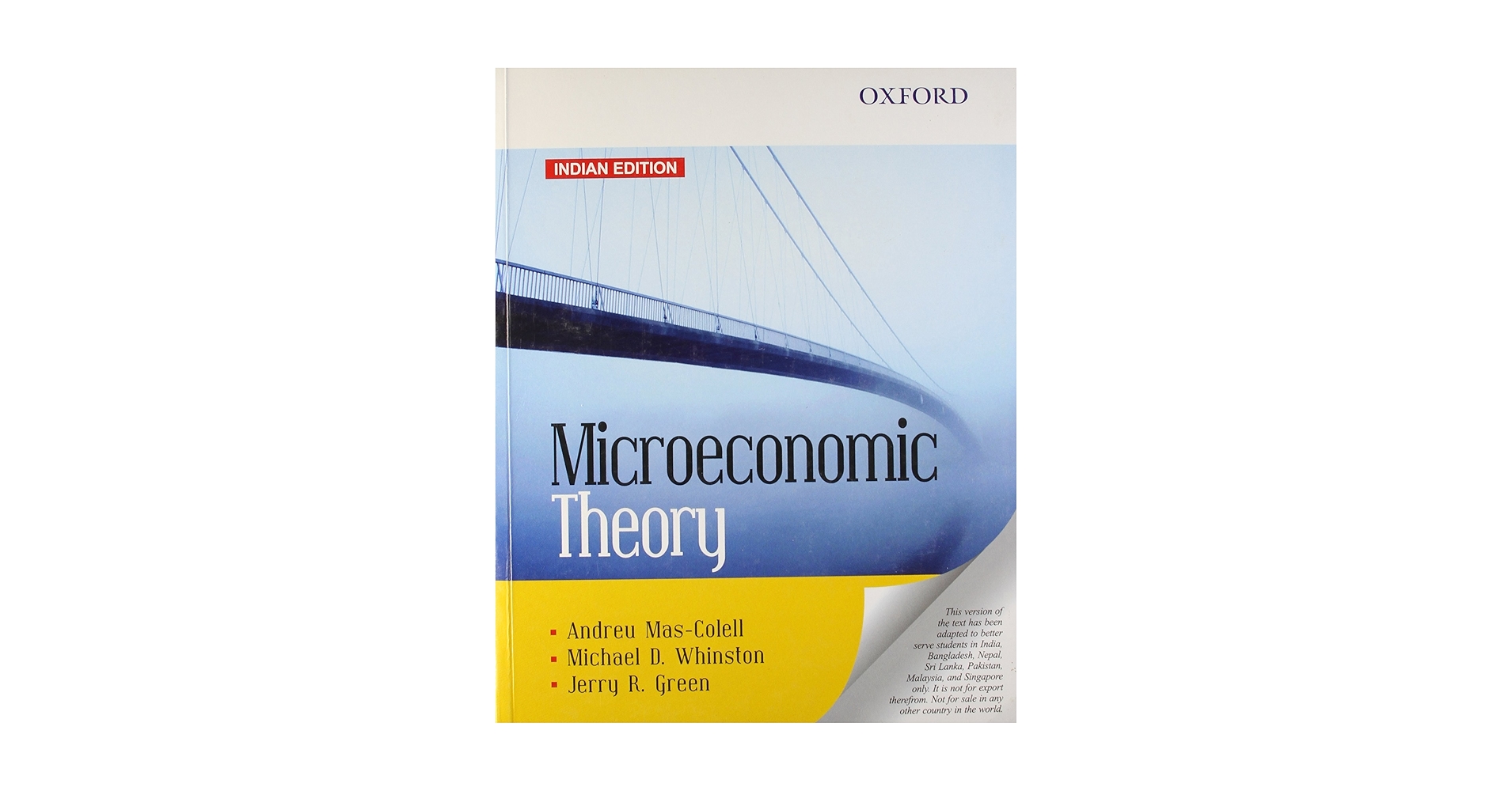 Amazon.com: Microeconomic Theory: 9780198089537: Mas-Colell