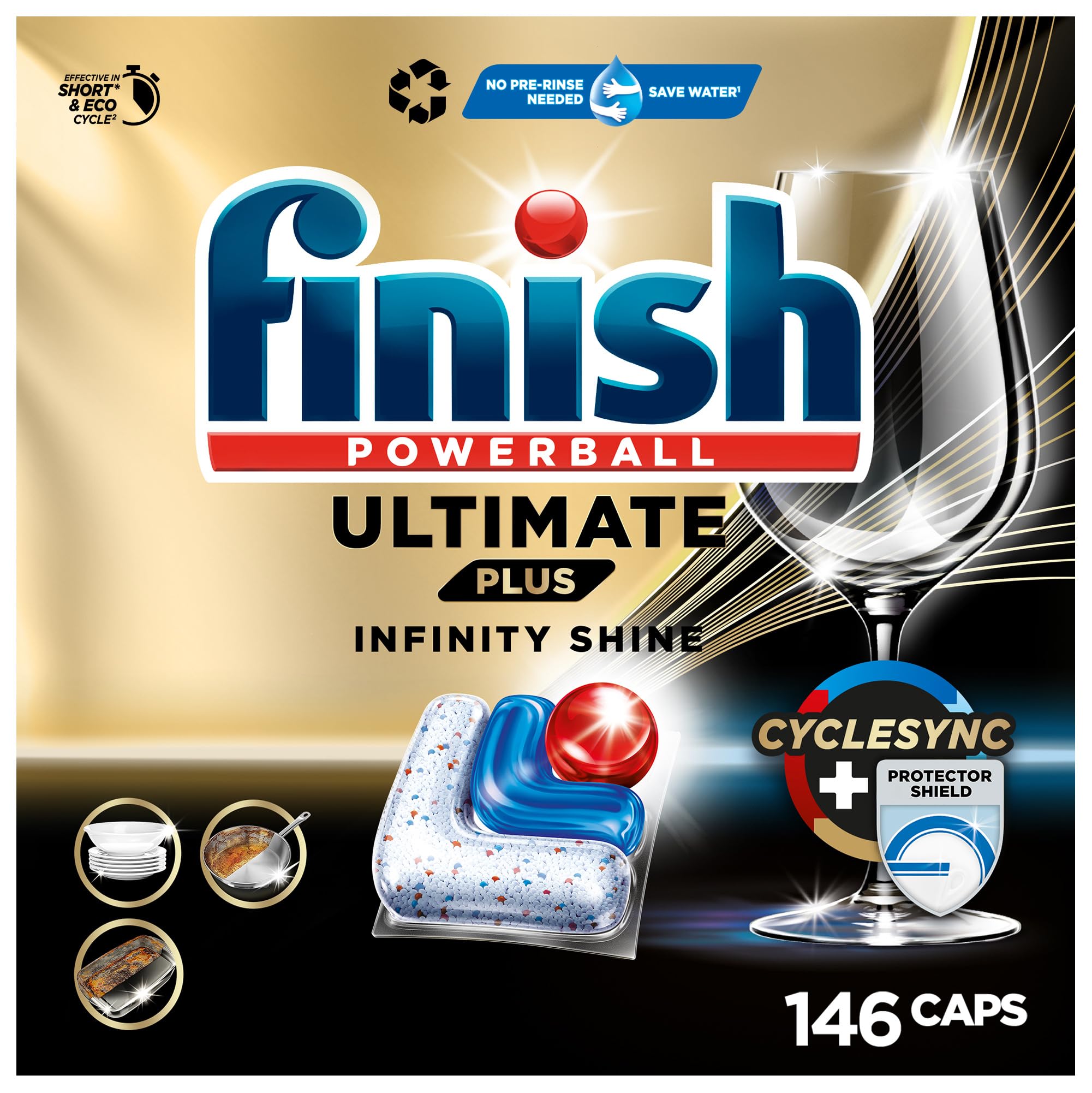 Finish Ultimate Plus Infinity Shine Geschirrspültabs 2 x 73 Caps