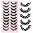 Eyelashes Russian Volume Strip Lashes 5 Styles Mixed Natural Wispy D Curly Mink False Eyelashes Look Like Extensions 10 Pairs by Yawamica