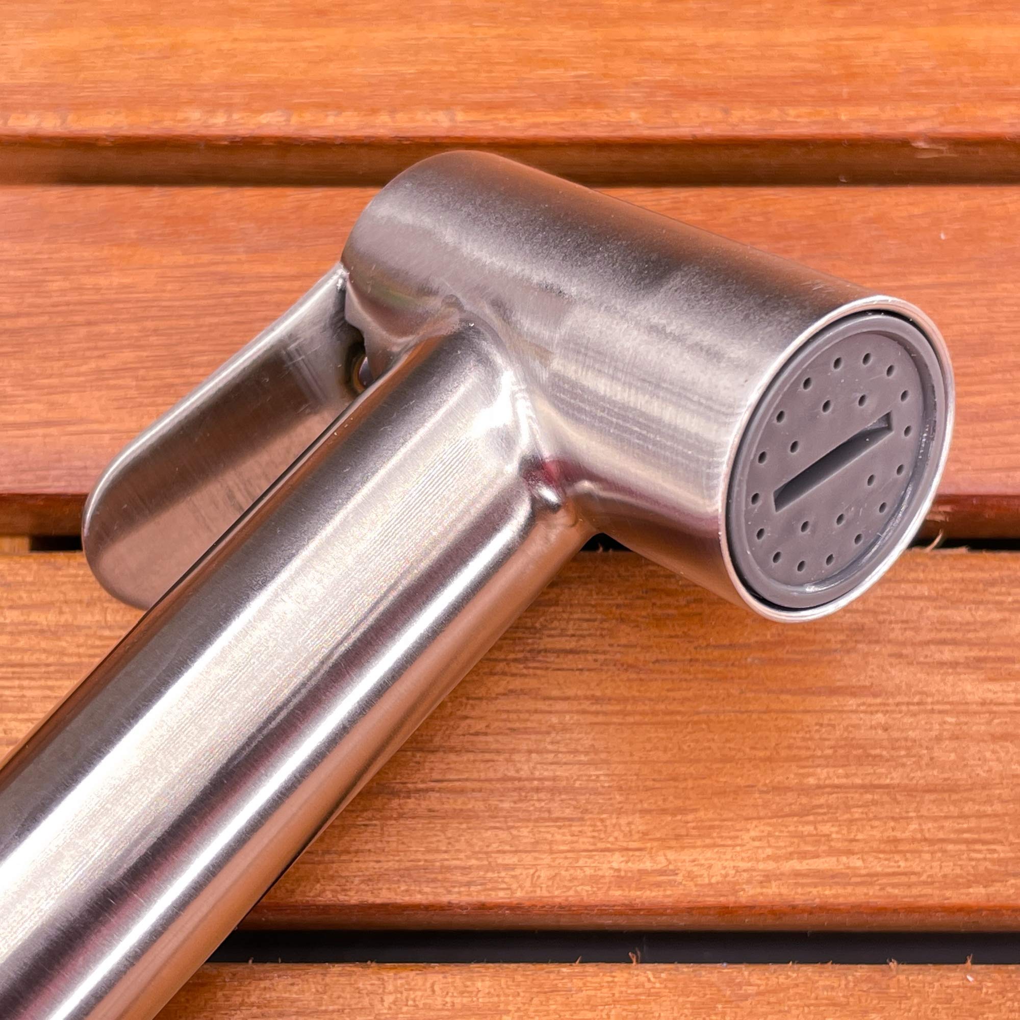GATE14® Doccetta Doccia a Levetta per Barca in Acciaio Inox Soffione a Risparmio Idrico