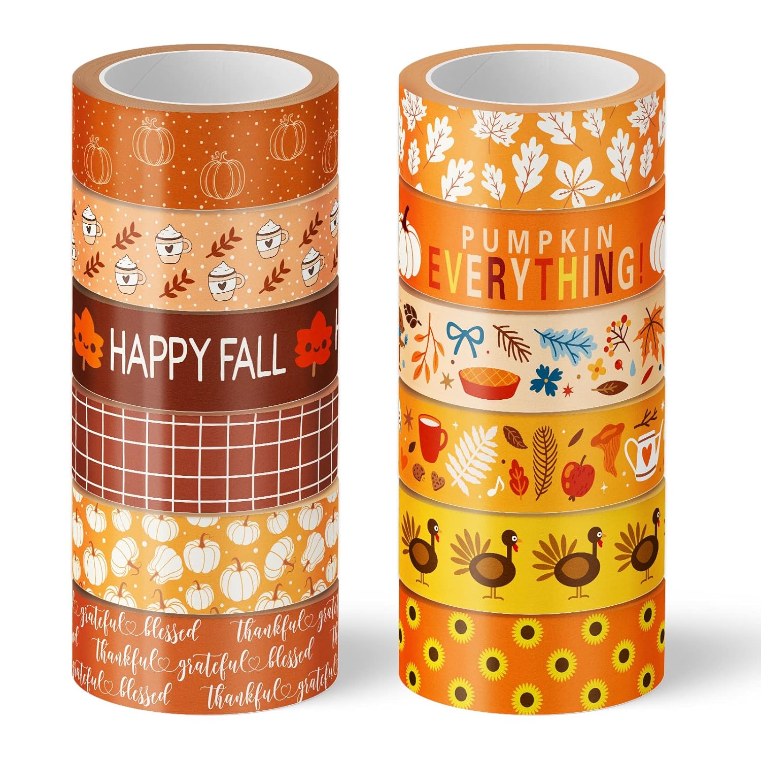 Washi Tape Pumpkins