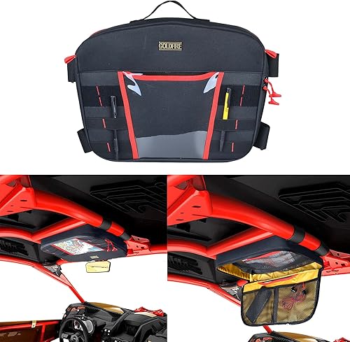 Bolsa de almacenamiento para techo superior superior con sistema Molle para accesorios Can-am Maverick X3 Max 2017 2018 2019 2020 2021 2022 2023