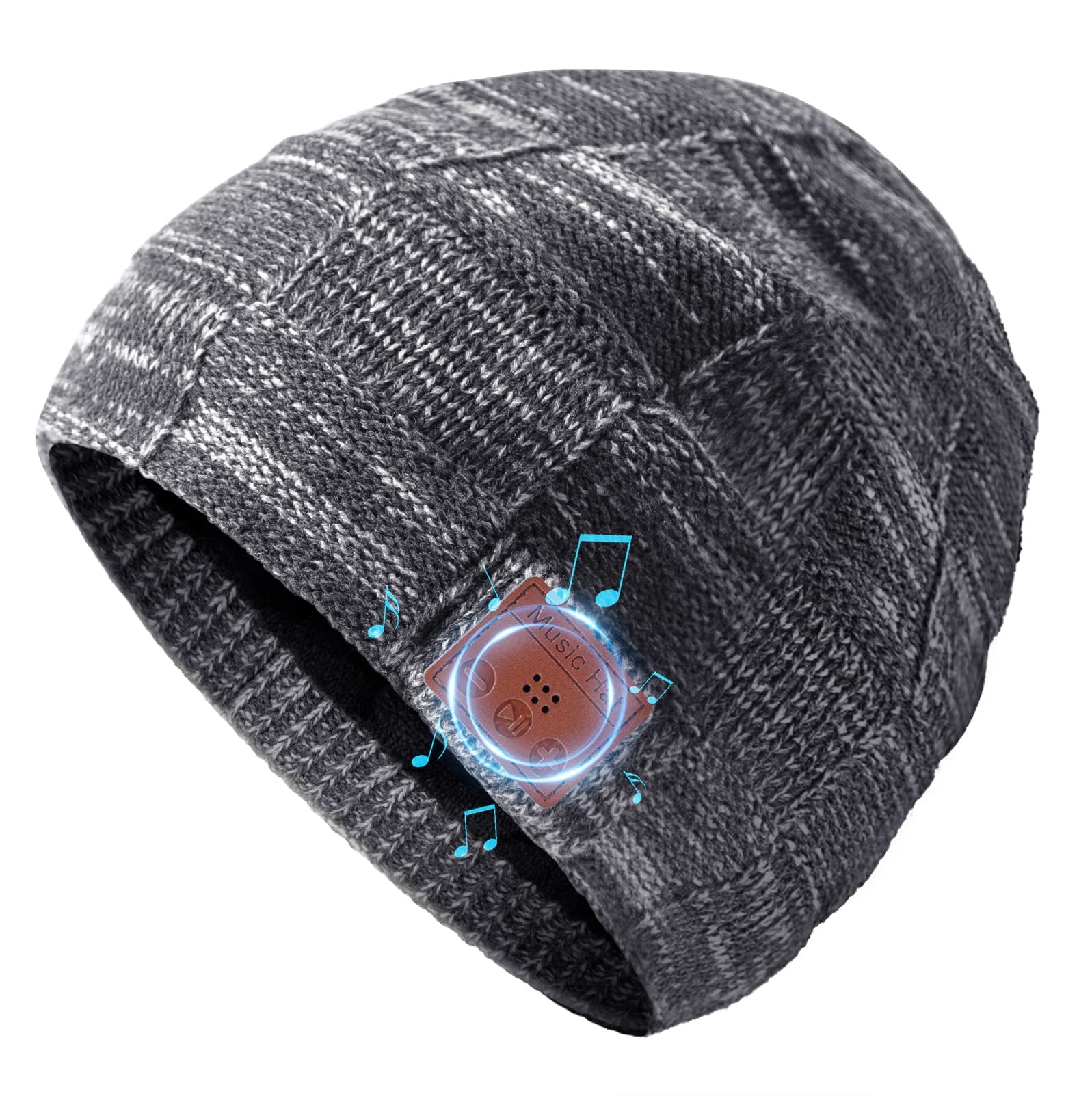 G-TASTE Bluetooth Beanie Hat, Upgraded Bluetooth 5.0 Wireless Music Beanie,Bluetooth Winter Hat Built-in HD Stereo Speakers,Idea Gifts for Men/Women Outdoor Sports Valentines Day