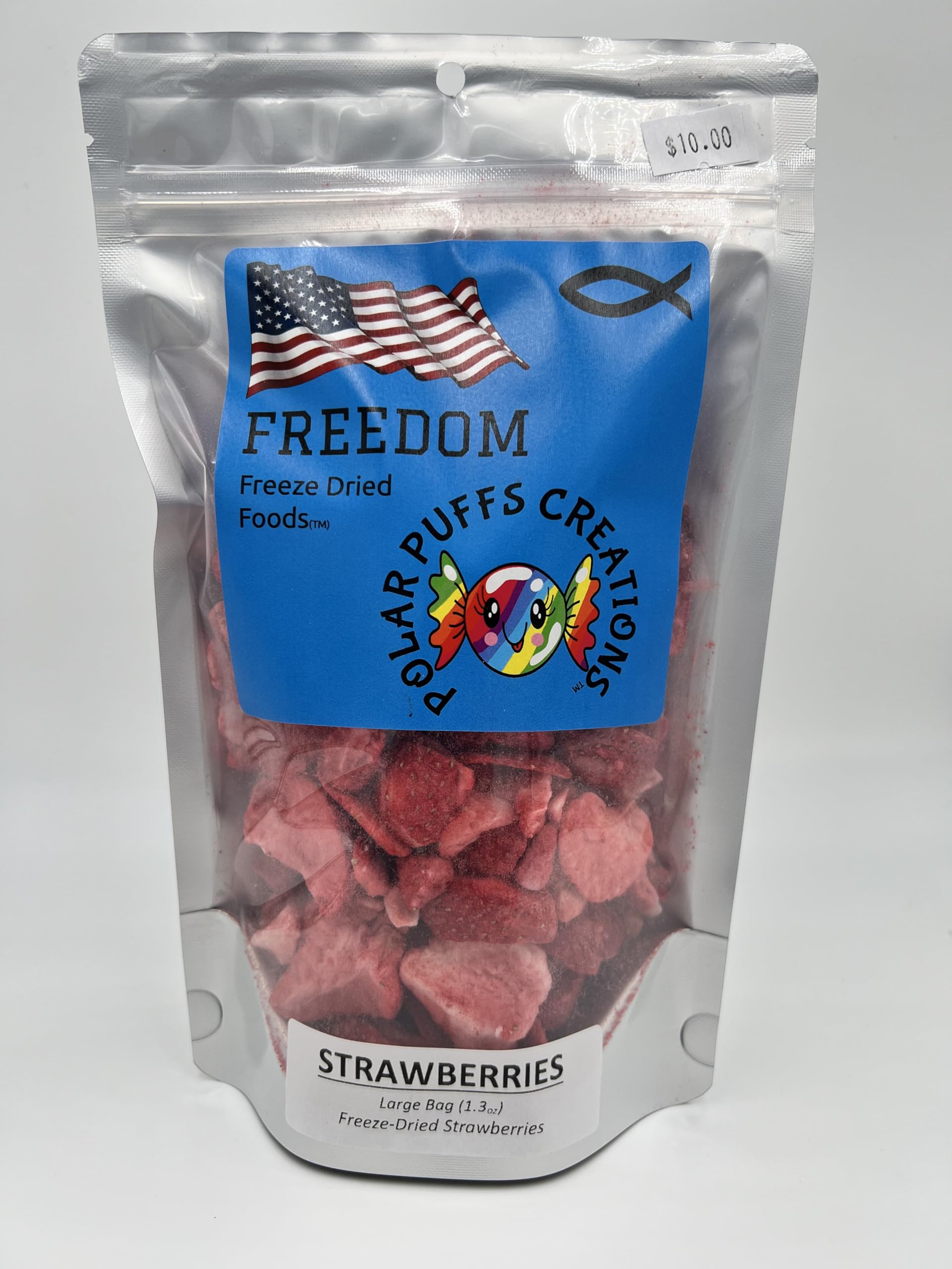 Freedom Freeze Dried Foods Strawberries, Nutritious Snack, Camping, Hiking, Hunting, Backpacking, Freeze Dried Fruit, Tangy Strawberries, On the Go Snack