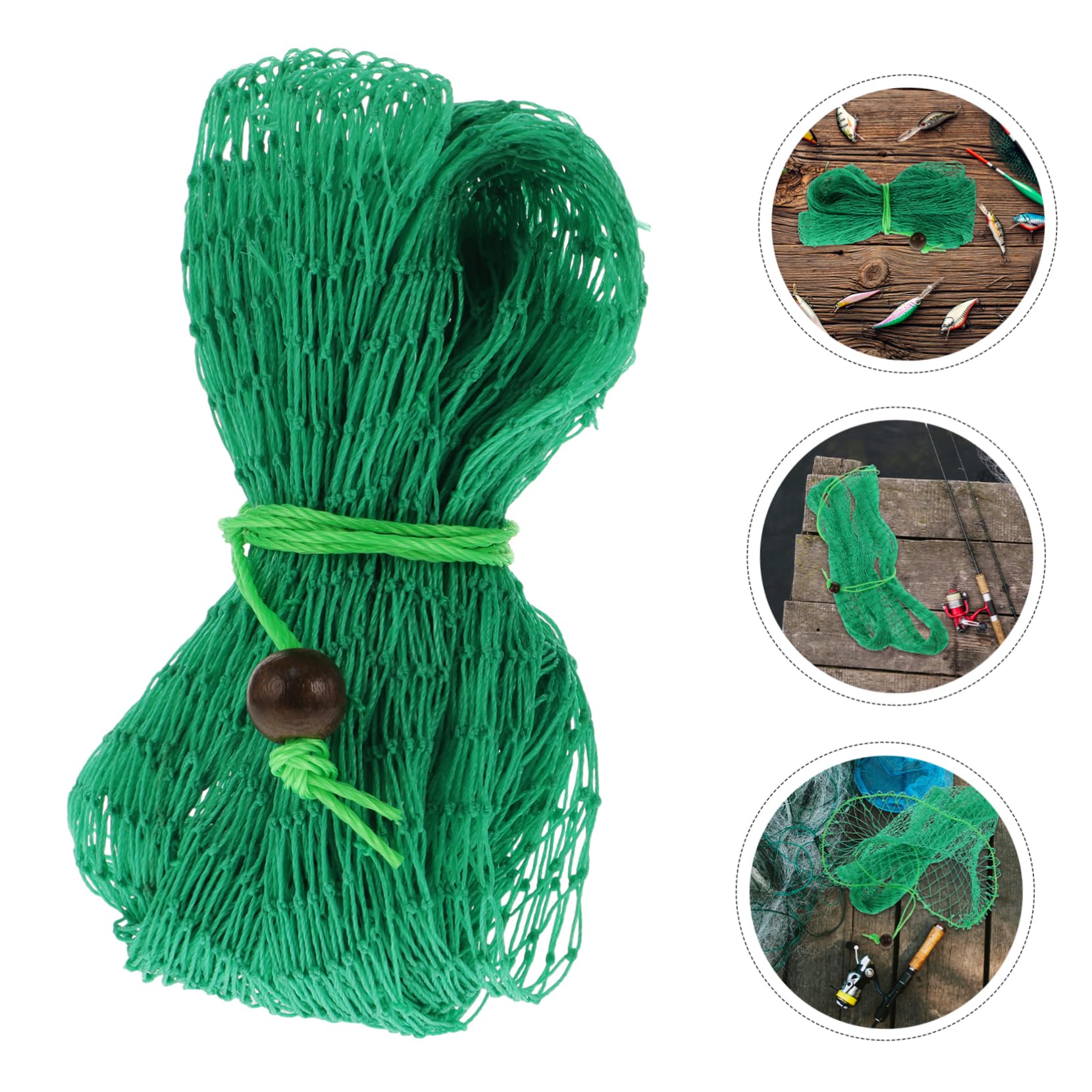 MUSISALY Portable Large Capacity Fishing Net Bag Foldable Nylon Drawstring Fish Catcher for Angling Supplies Quick-Drying and Lightweight Fishing Mesh Easy to Clean and Prevents Fish Escape