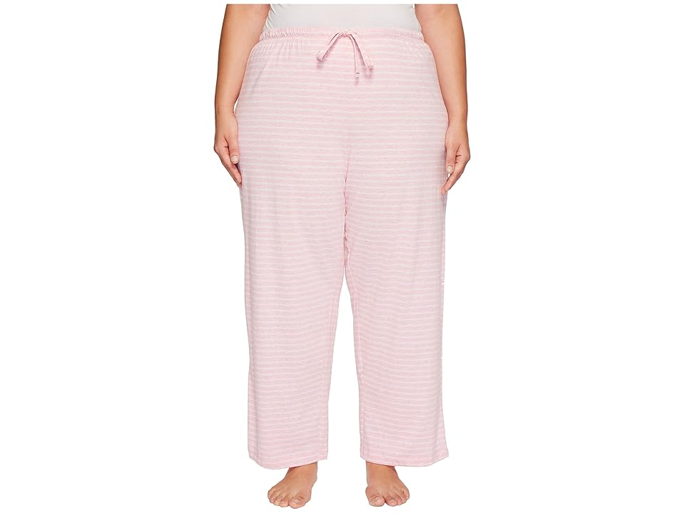 

Nautica Plus Size Striped Pants (Heather Pink Stripe) Women's Pajama