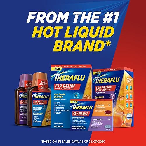 Miniatura 2 de Theraflu Alivio de los síntomas de la gripe de fuerza máxima – 20 cápsulas más medicamentos para la gripe nocturna de máxima fuerza para aliviar los