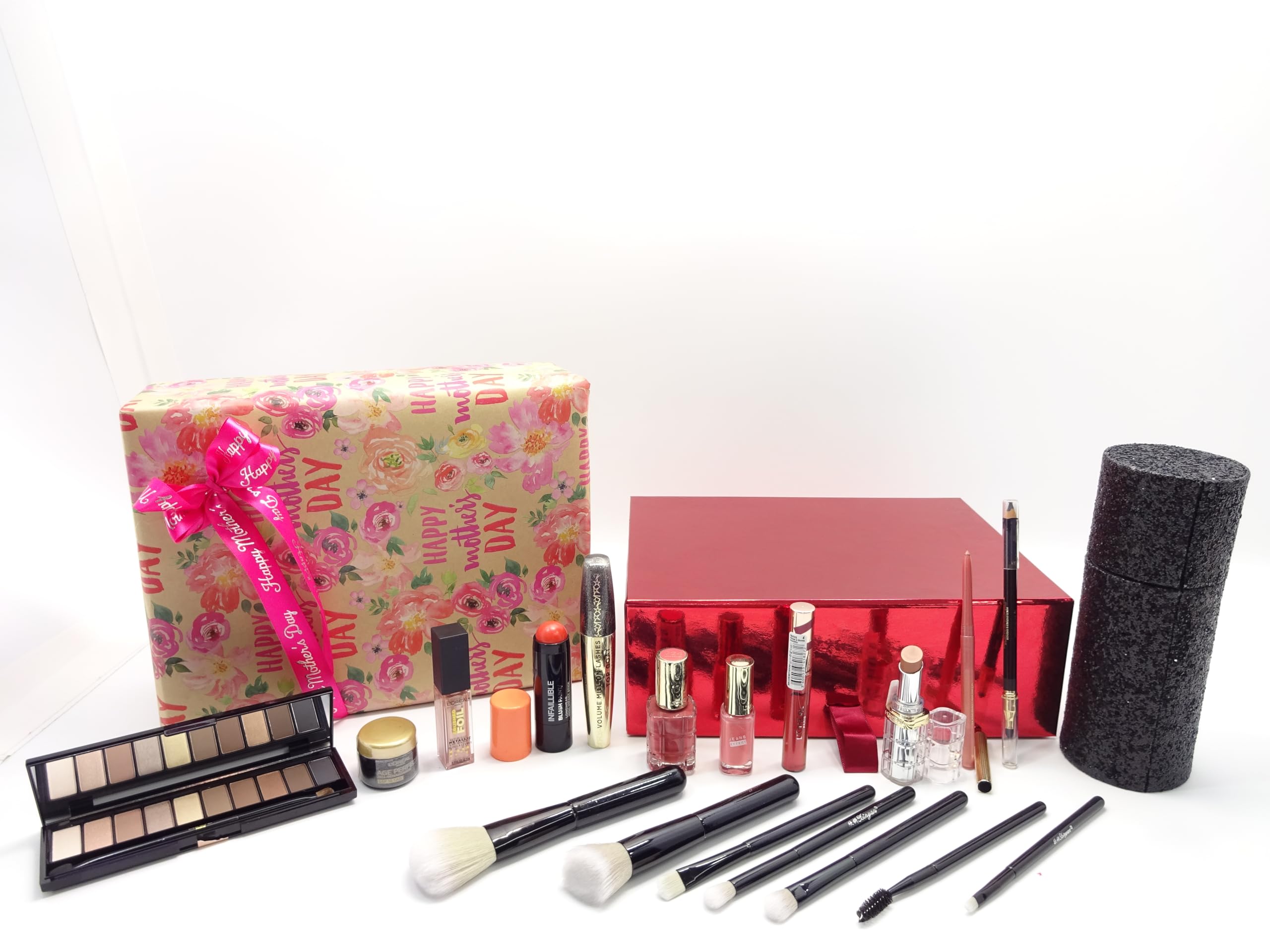 Ensemble de pinceaux de maquillage Kabuki avec support pour la fête des mères