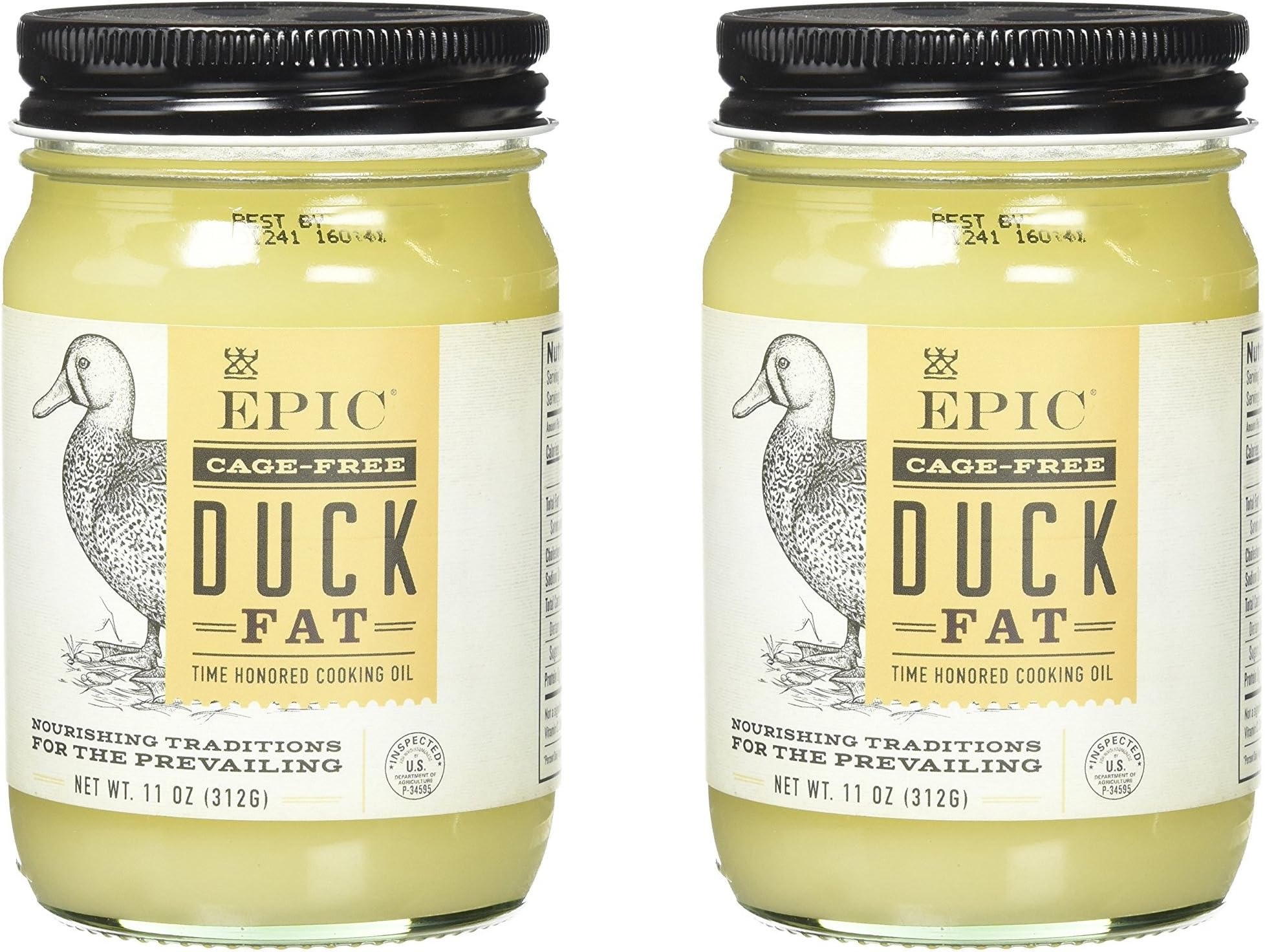 Epic Animal Fats, Duck Fat, 11 oz. (2 Count)