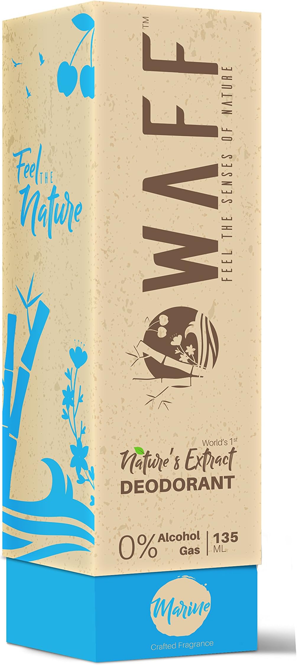 WAFF First Nature's Extract Deodorant Marine For Men & Women