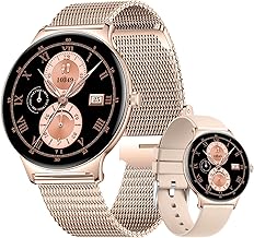 Women's Smart Watch with Bluetooth Call for Android iOS, Gold