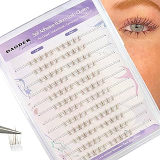 DAODER Racimos de pestañas inferiores marrone...